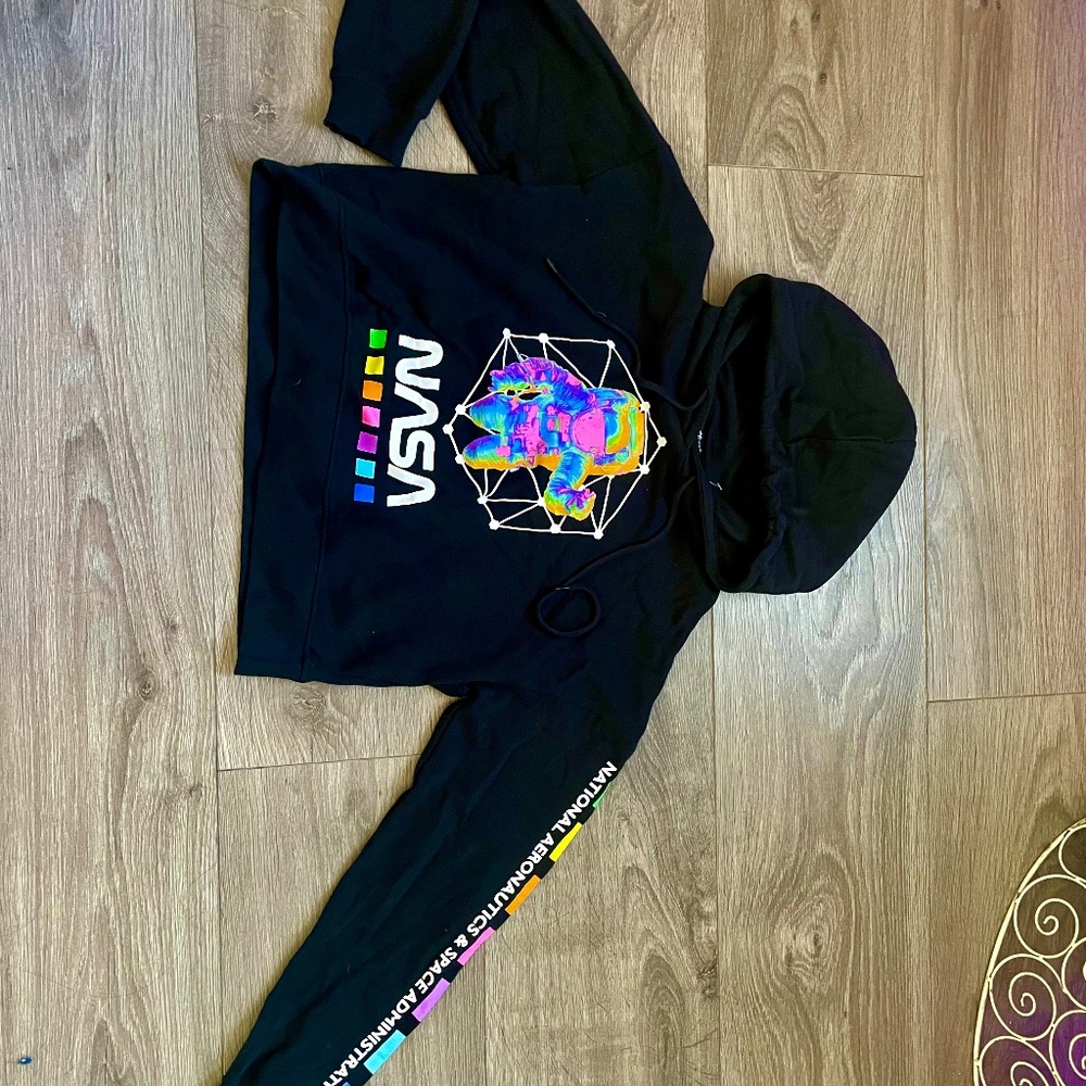 NASA Cropped Hoodie